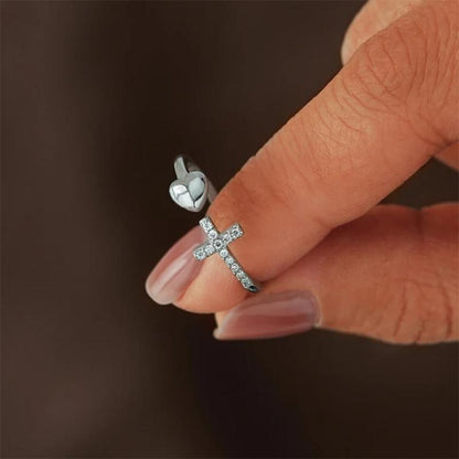 RYNX | Love S925 Sterling Silver Cross Ring