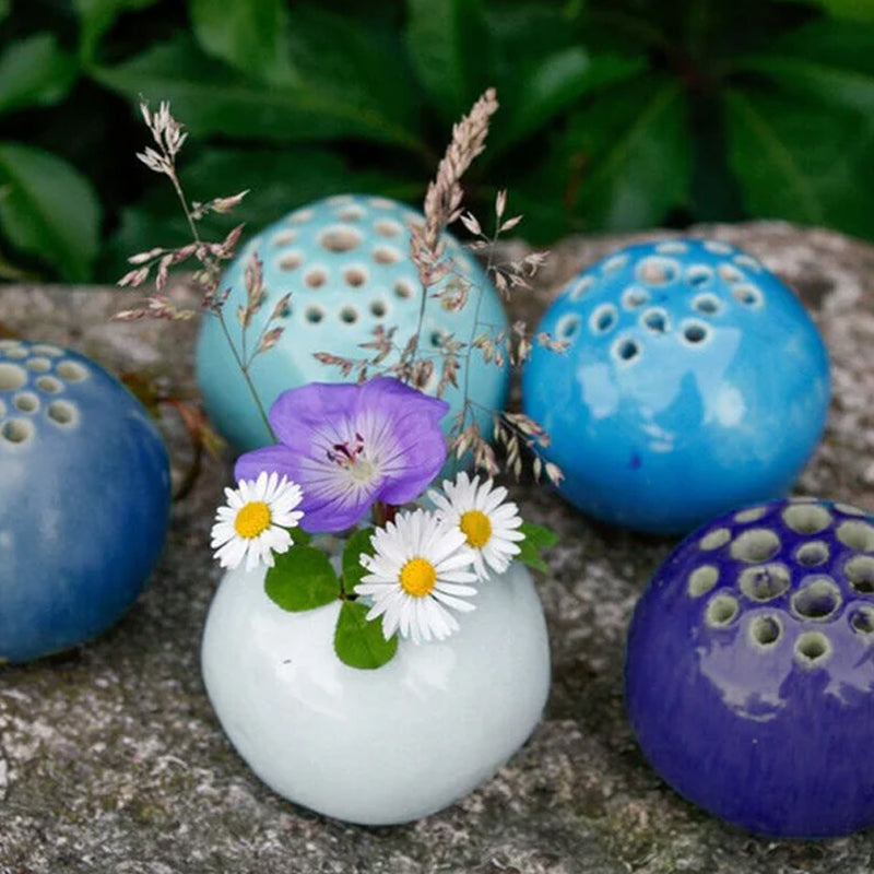 Rynx | Perforated handmade vase flower stone table decoration