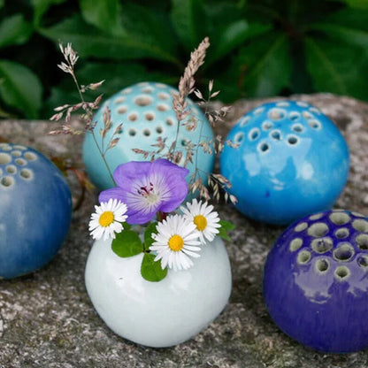 Rynx | Perforated handmade vase flower stone table decoration