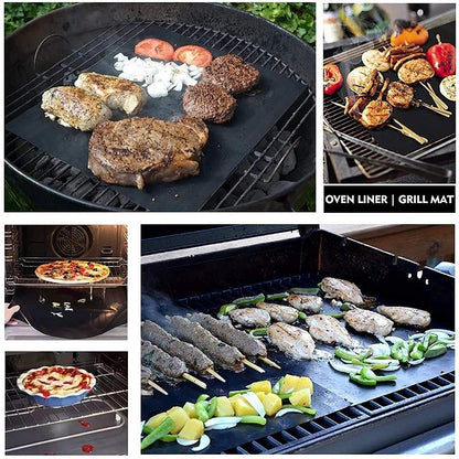 Rynx | New Cuttable Non-Stick Bbq Grill Mats With Cutting Box