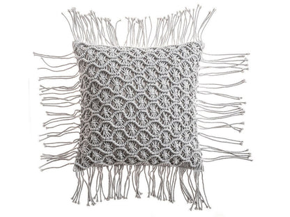 Rynx | Macrame Tassel Pillow Cover, Handmade Pillow Cover