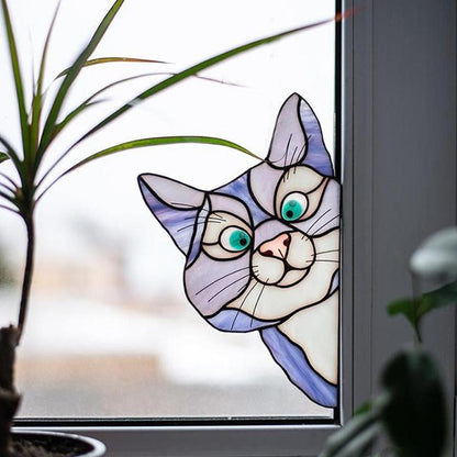 Rynx | Handmade Dyed Cat Sun Catchers for Glass Windows