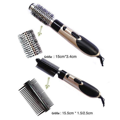 Rynx | 7in1 Professional multifunctional styling tools wide brush hair dryer straightener comb clip pipe roller brush