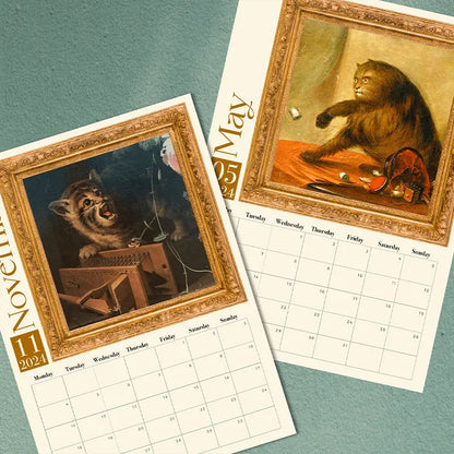 Rynx | Strange Medieval Cats Wall Calendar 2024