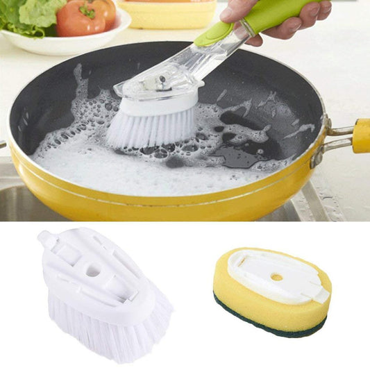 Rynx | Bequee Soap splashes kitchen cleaning brush with long handle scrubber