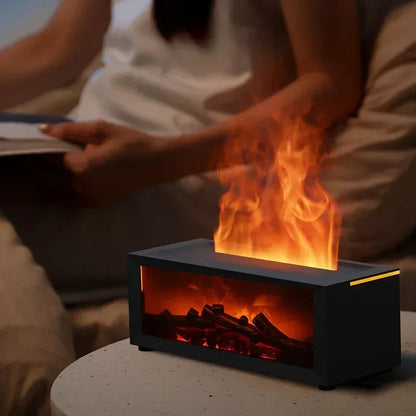 Rynx | Remote Control Colorful Flame Fireplace Aroma Diffuser