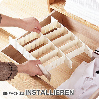 Rynx | Bequee® Multifunctional Drawer Dividers Plastic 4 Color
