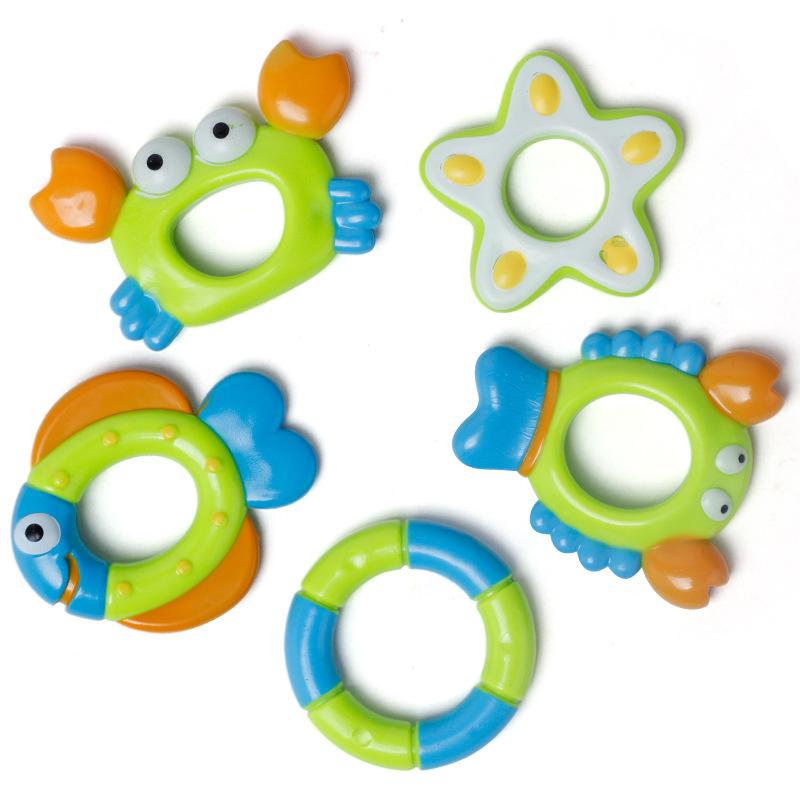 RYNX | Children's Octopus Bath Toy with 5 Rings