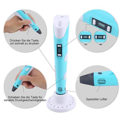 Rynx | 3D printing pen with 5m filament for children and adults