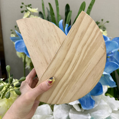 Rynx | WoodArc - Set with 2 Half-Round Wooden Floating Shelves for Wall Decoration and Storage