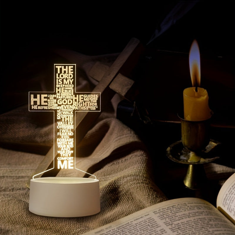 Rynx | CrossLight - 3D LED Night Light Acrylic USB-powered