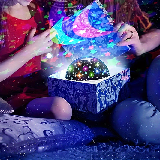 Rynx | StarGlow - LED Star Projector Night Light with Adjustable Colors and USB Power