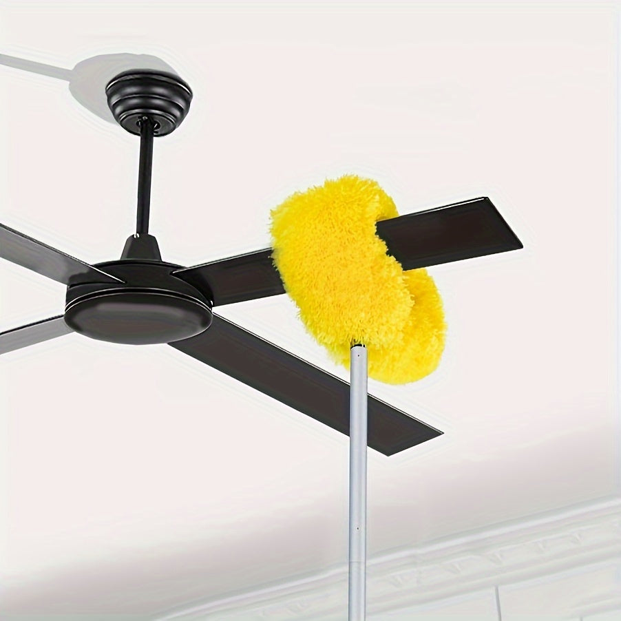 Rynx | Extendable Ceiling Fan Cleaner Duster - Removable and Washable Microfiber Brush, Reaches High Ceilings - Dust Removal for Fans, Furniture, Cars & More - Ideal for Bedroom, Living Room, and Wall Cleaning