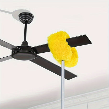Rynx | Extendable Ceiling Fan Cleaner Duster - Removable and Washable Microfiber Brush, Reaches High Ceilings - Dust Removal for Fans, Furniture, Cars & More - Ideal for Bedroom, Living Room, and Wall Cleaning