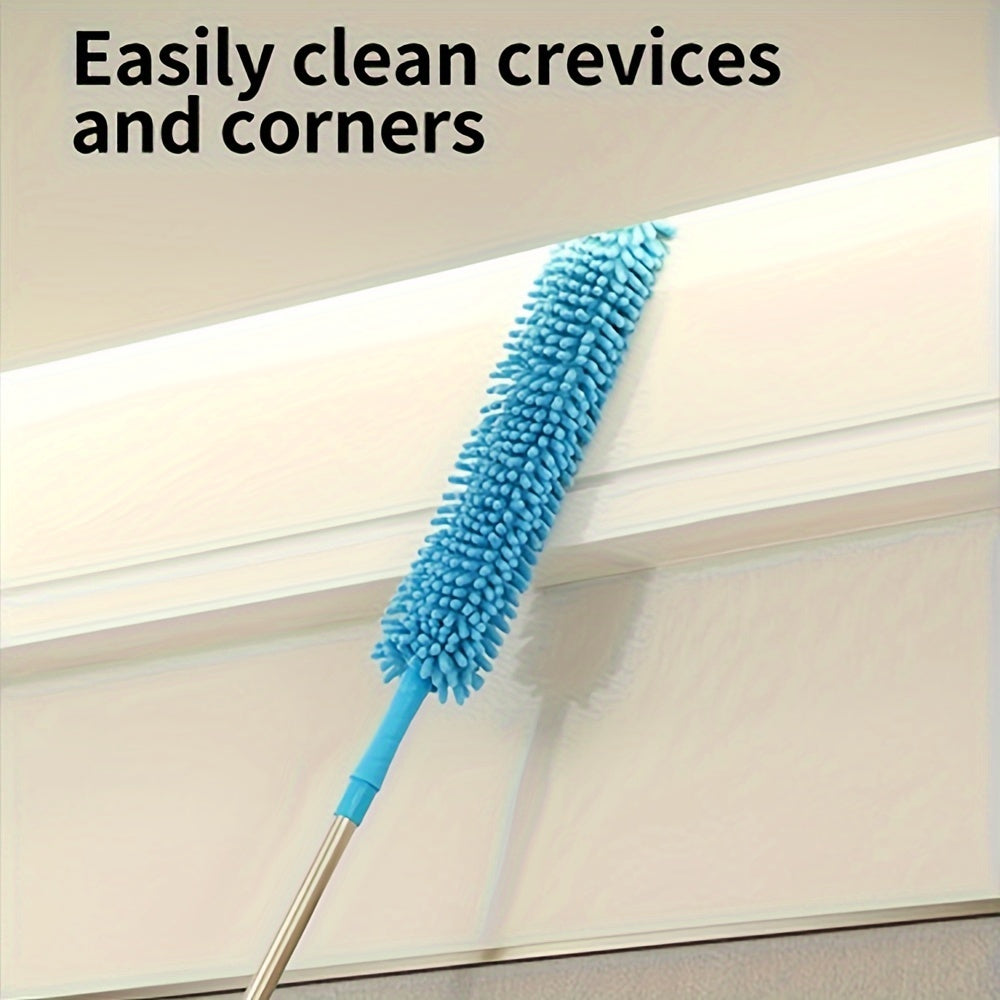 Rynx | Premium Ceiling Fan Duster with Extension Pole – Removable & Washable Dust Removal Brush for Fans, Furniture, and Cars – Reaches High Ceilings, Easy Cleaning Tool for Hard-to-Reach Areas