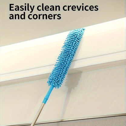 Rynx | Premium Ceiling Fan Duster with Extension Pole – Removable & Washable Dust Removal Brush for Fans, Furniture, and Cars – Reaches High Ceilings, Easy Cleaning Tool for Hard-to-Reach Areas