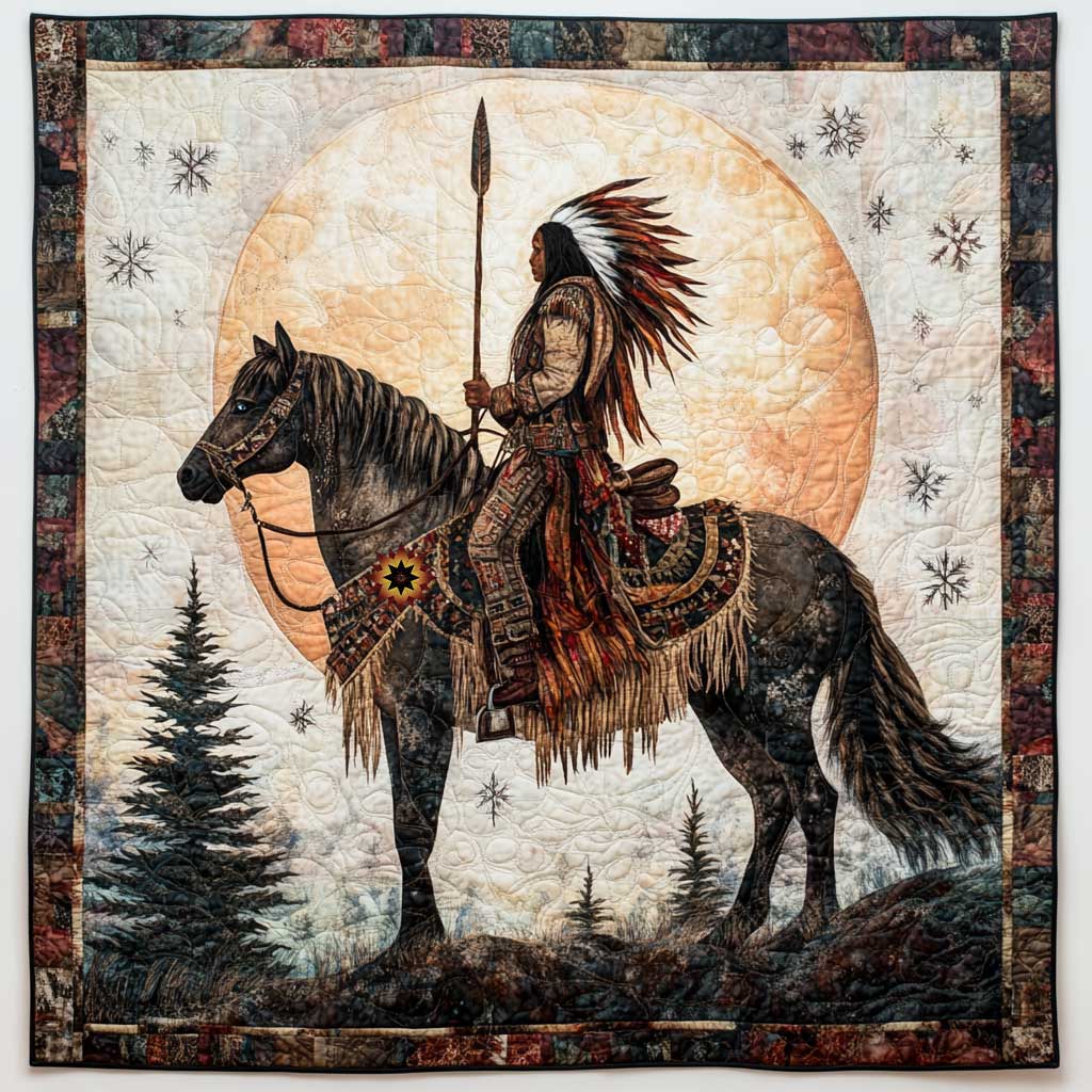 Rynx | Native American Chief Aura Quilt