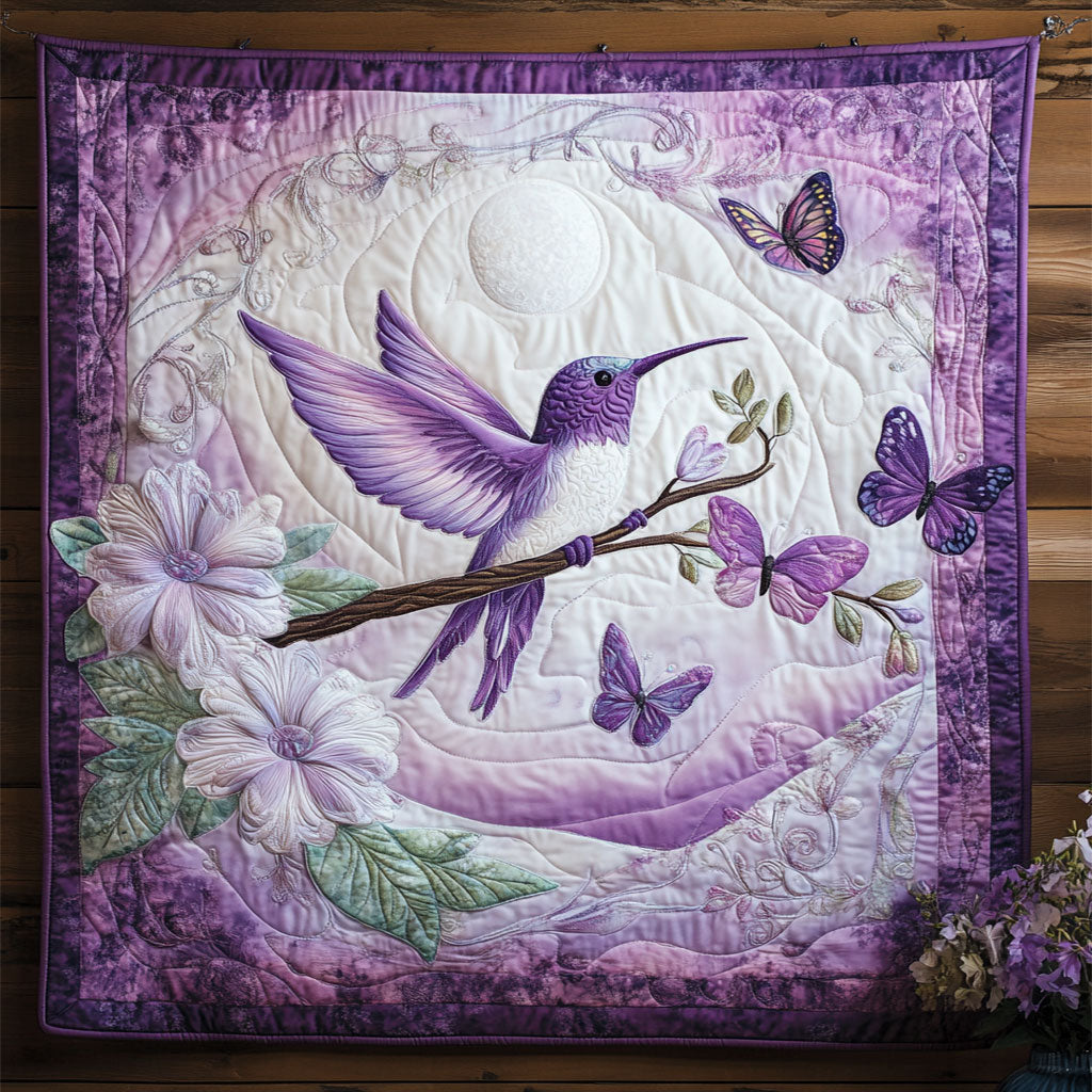 Rynx | Purple Hummingbird Quilt