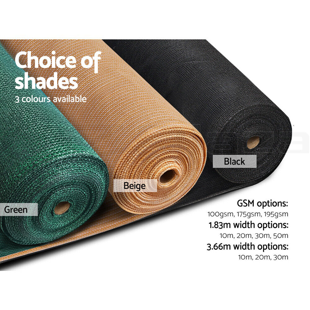 RYNX | Clothes Shade Sail 50 70 Uv Net Roll Garden Outdoor Black Beige Green