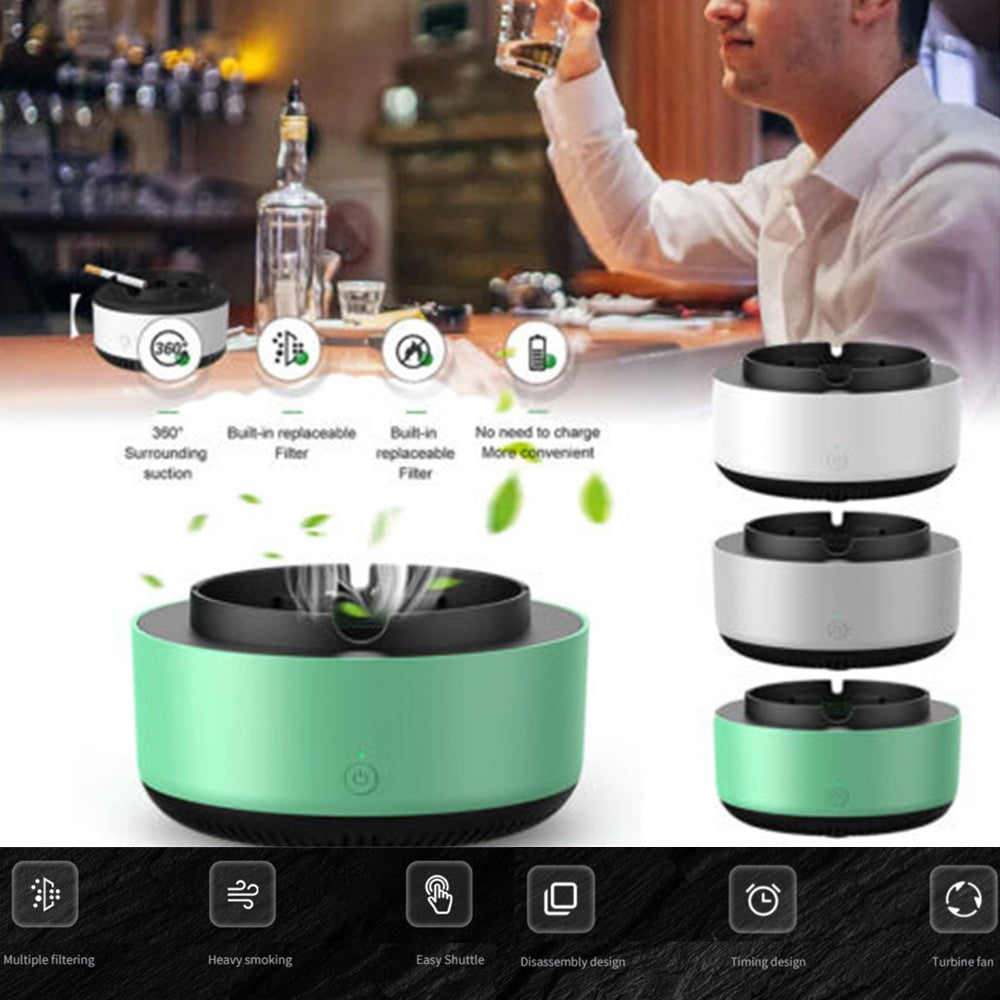 Rynx | Anion Cleaning Ashtray: Portable Smoke Removal