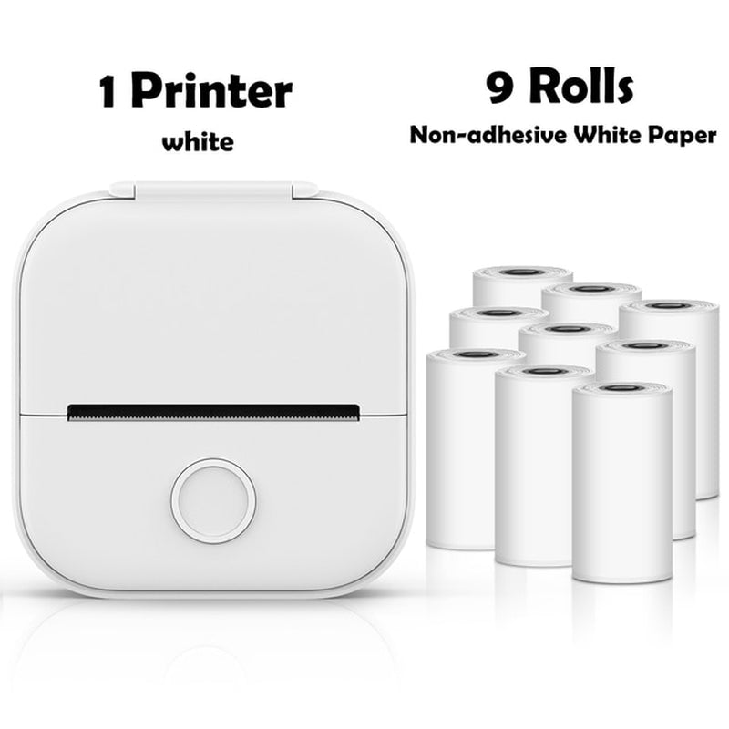Rynx | T02 Portable Mini Wireless Thermal Pocket Printer Self-Adhesive Stickers Used for DIY, Journal Stickers Portable Printer