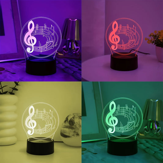 Rynx | MusikLys - Modern Acrylic Table Lamp with Touch Control and USB Connection