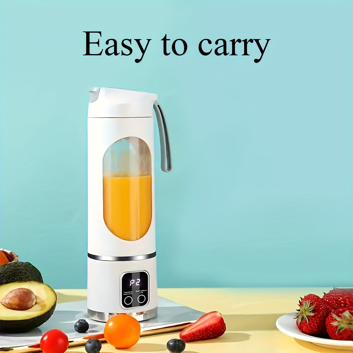 Rynx | Portable USB-Rechargeable Blender & Juicer – Easy to Clean, Perfect for Fruit & Vegetable Drinks, Milkshakes, 10.14oz to 16.91oz Capacity