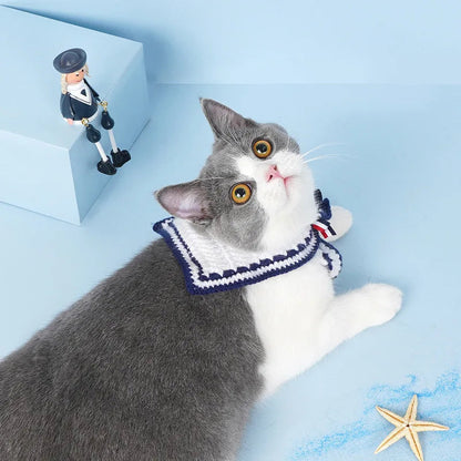 Rynx | Handmade Navy Crochet Collar