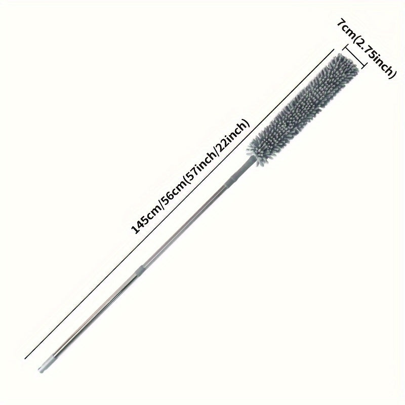 Rynx | Premium Ceiling Fan Duster with Extension Pole – Removable & Washable Dust Removal Brush for Fans, Furniture, and Cars – Reaches High Ceilings, Easy Cleaning Tool for Hard-to-Reach Areas