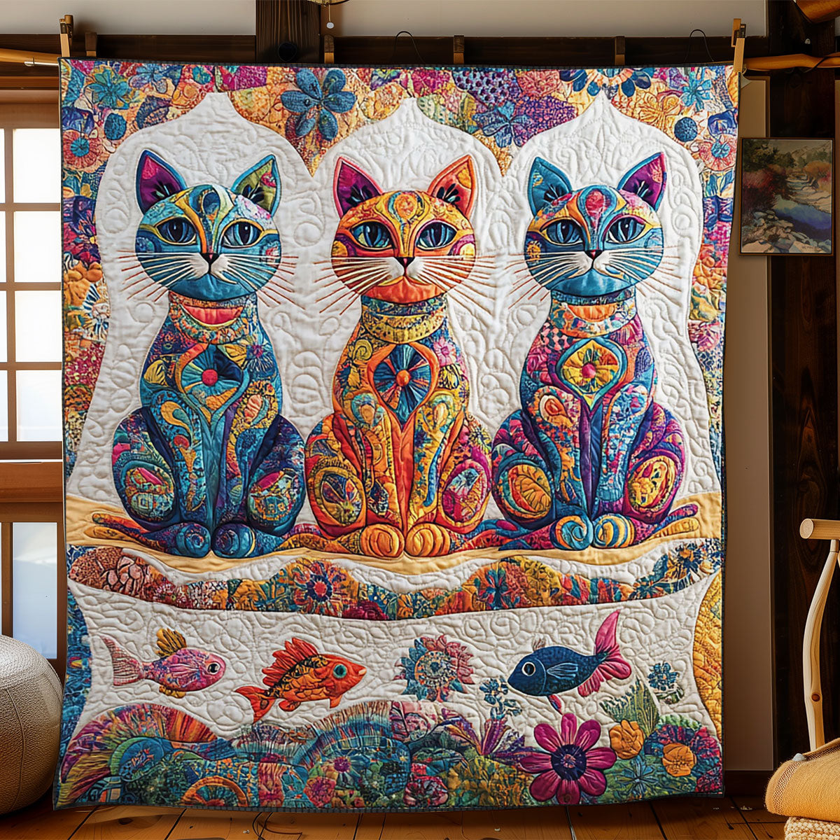 Rynx | Meow Mosaic Quilt