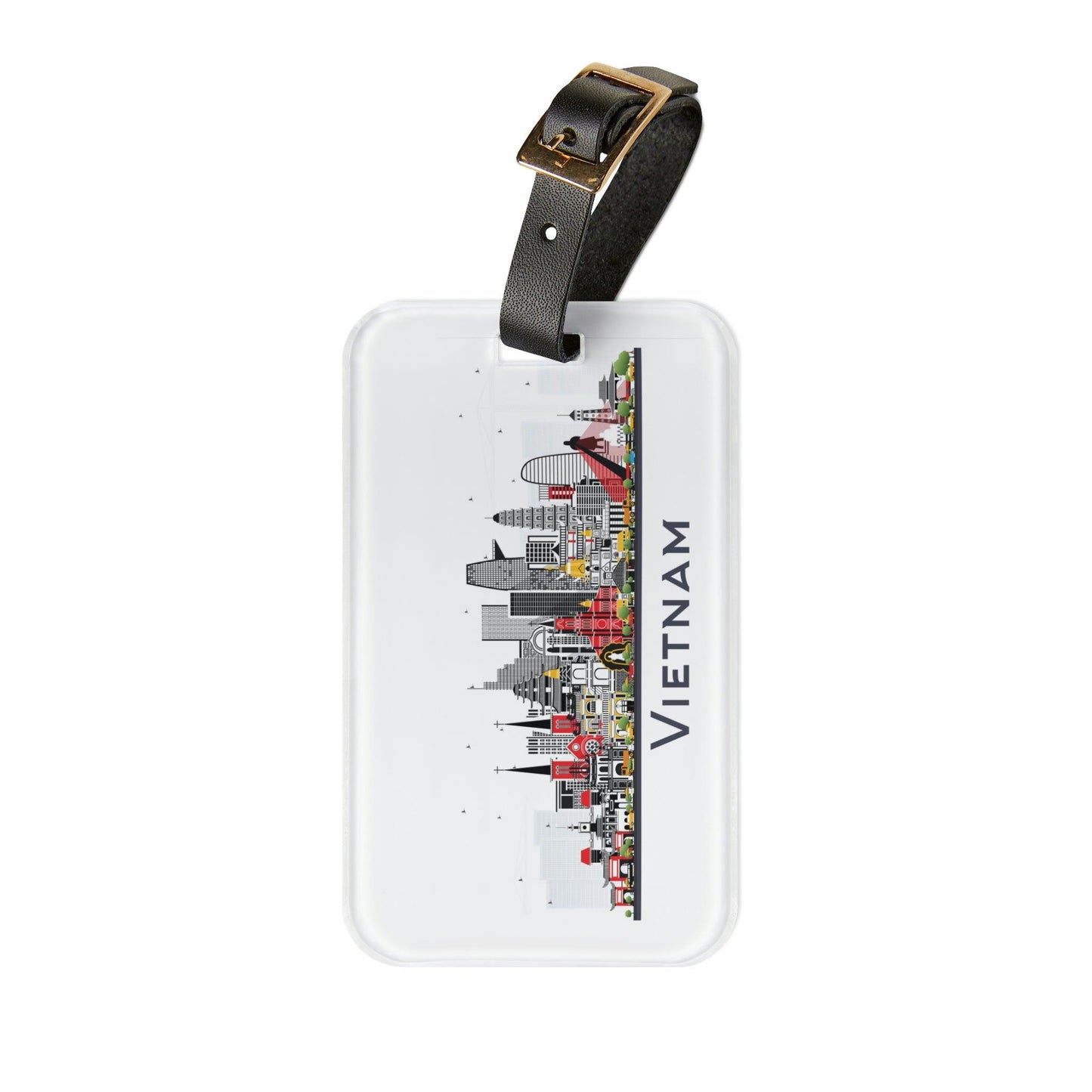 Rynx | Personalized Explorer Acrylic and Leather Luggage Tag