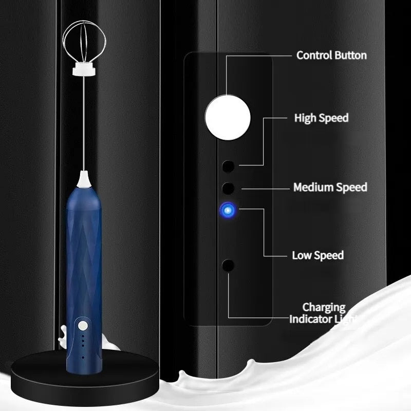 Rynx | 3-speed USB rechargeable hand mixer & milk frother