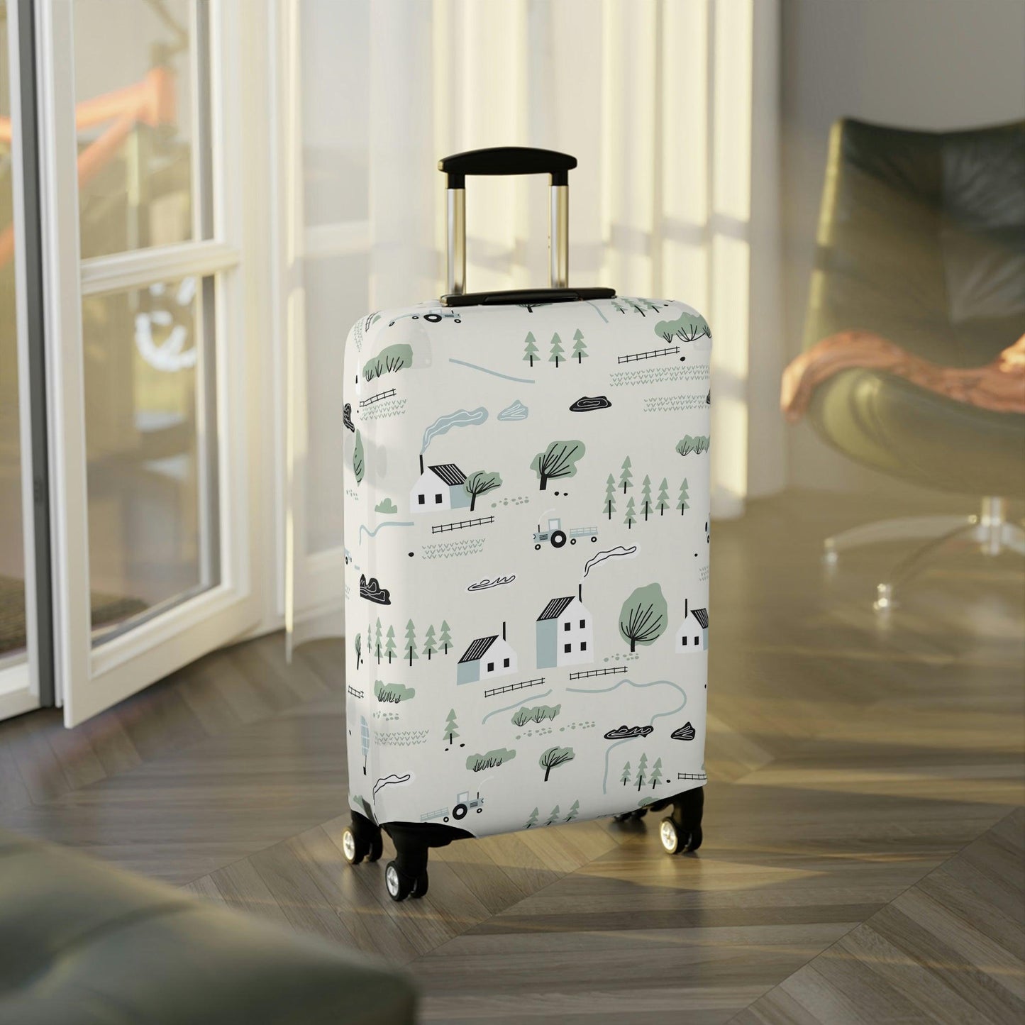 Rynx | Stylish Luggage Tag Set: Trendy Cover & Customization Kit
