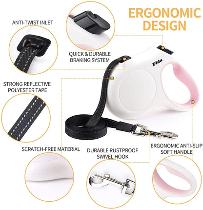 Rynx | Adjustable dog leash with bag dispenser and dog waste bags