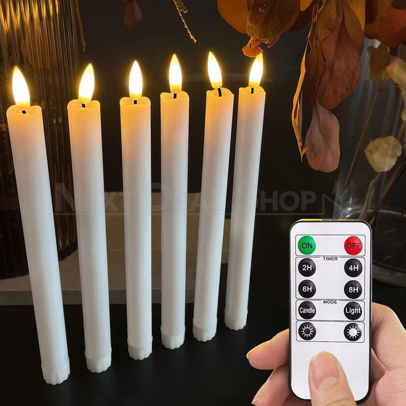Rynx | 6 Pcs - Flame LED lights with remote control