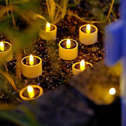 Rynx | 6 Pk - Solar-powered LED, candles