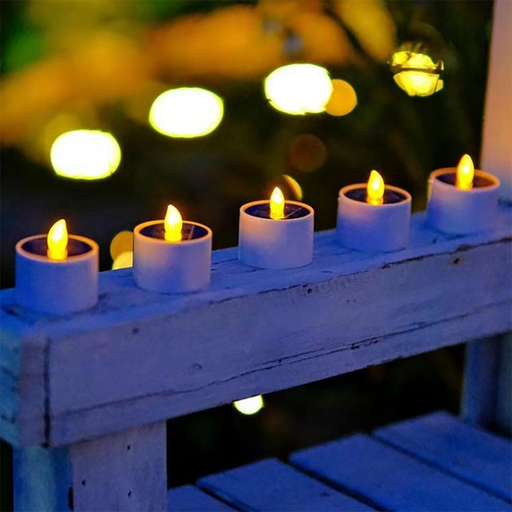 Rynx | 6 Pk - Solar-powered LED, candles