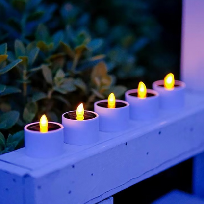 Rynx | 6 Pk - Solar-powered LED, candles
