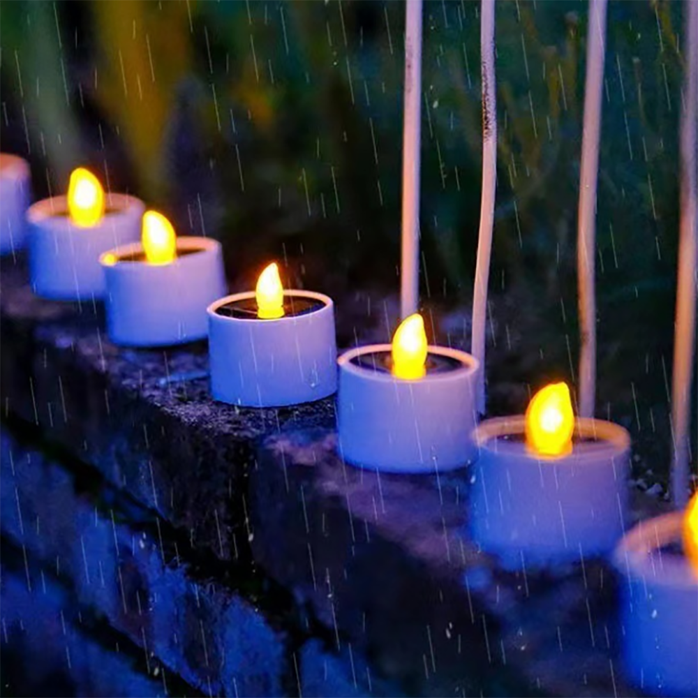Rynx | 6 Pk - Solar-powered LED, candles