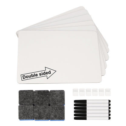 Rynx | 6 Kits Whiteboard Pen Clip Erasable Writing Drawing Board