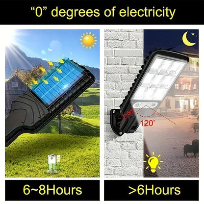 Rynx | 6-Pack: Solar Powered Motion Sensor Outdoor Garden Lighting with 108 COB LED Lights