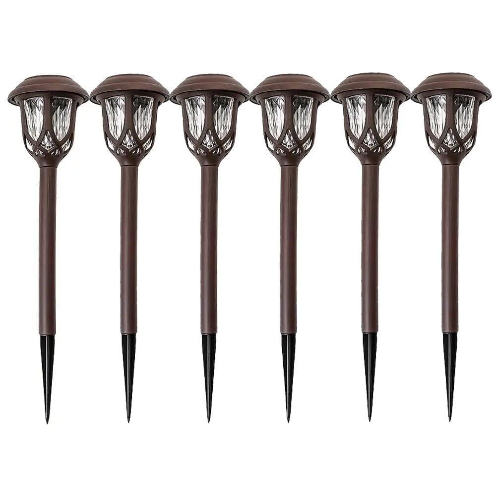 Rynx | 6-Pack: Solar-Powered Path Light - Touch-Controlled, Waterproof, Removable, Energy-Saving, and Wireless Solar Garden Deck Light
