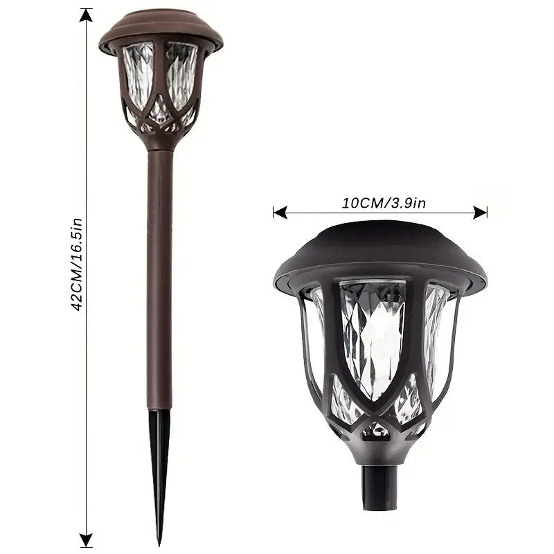 Rynx | 6-Pack: Solar-Powered Path Light - Touch-Controlled, Waterproof, Removable, Energy-Saving, and Wireless Solar Garden Deck Light