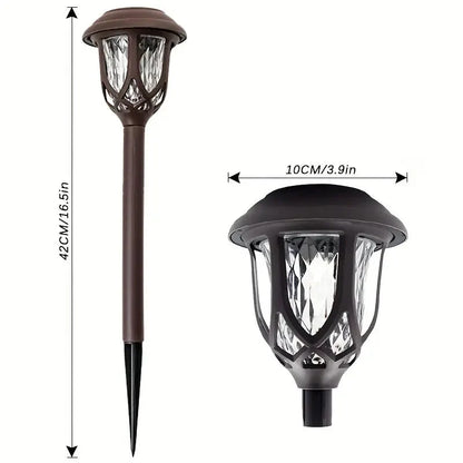 Rynx | 6-Pack: Solar-Powered Path Light - Touch-Controlled, Waterproof, Removable, Energy-Saving, and Wireless Solar Garden Deck Light