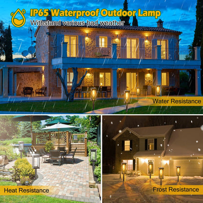 Rynx | 6-Pack: Solar Powered Stake Light IP65 Waterproof Automatic On Off