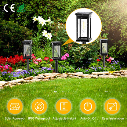 Rynx | 6-Pack: Solar Powered Stake Light IP65 Waterproof Automatic On Off