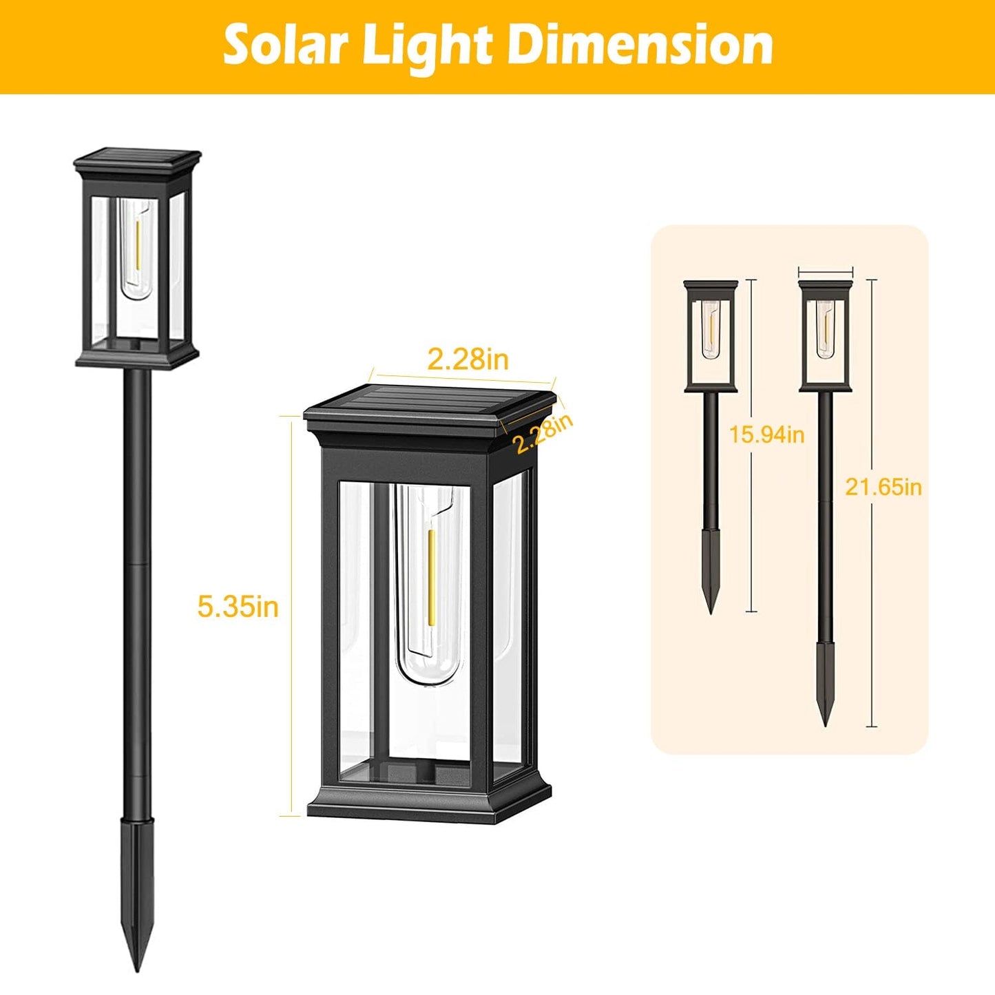 Rynx | 6-Pack: Solar Powered Stake Light IP65 Waterproof Automatic On Off