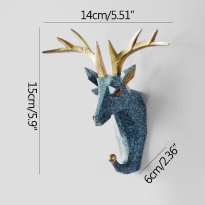 RYNX | Pcs Set Animals Head Wall Hooks