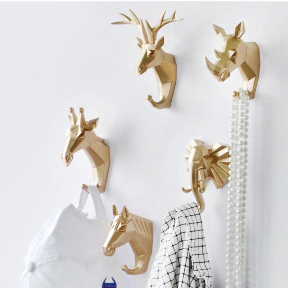 RYNX | Pcs Set Animals Head Wall Hooks