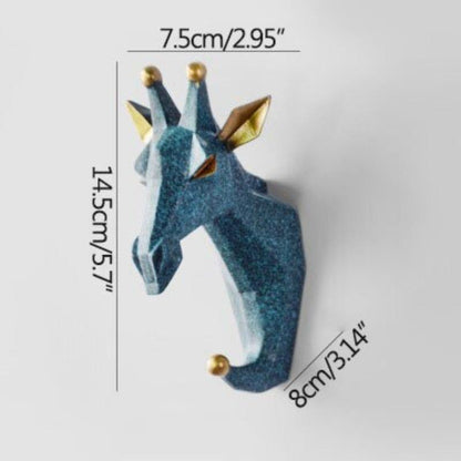 RYNX | Pcs Set Animals Head Wall Hooks